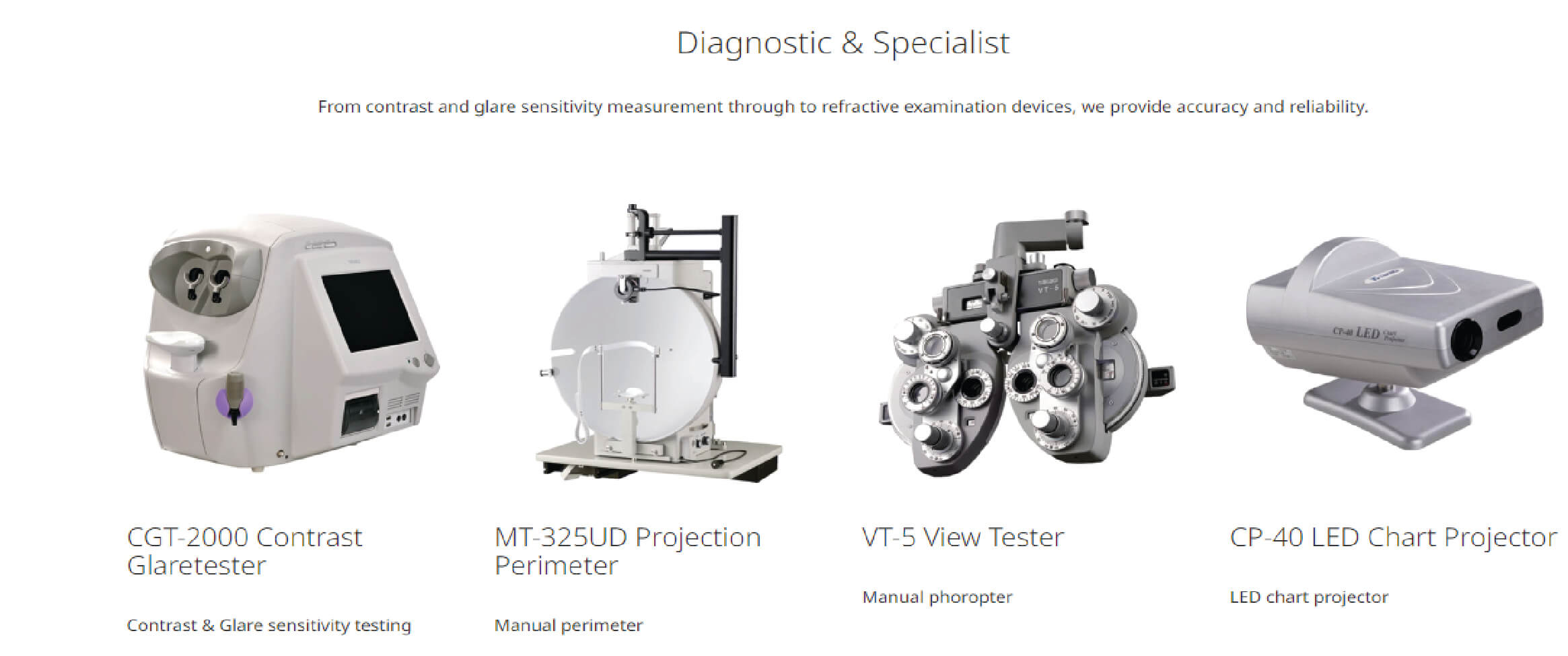 Diagnostic And Specialist